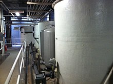 Reverse osmosis tanks in Biosphere 2 basement, also known as the technosphere Reverse Osmosis Tanks in Biosphere 2 Tunnels - panoramio.jpg