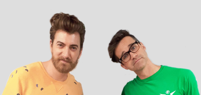 Rhett & Link on X: Stock photo people eat the weirdest things. Can we  guess what they're munching on? #GMM    / X