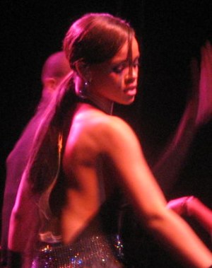 Rihanna performing at the KIIS-FM Jingle Ball, December 2005