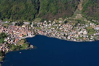 Riva San Vitale Place in Ticino, Switzerland