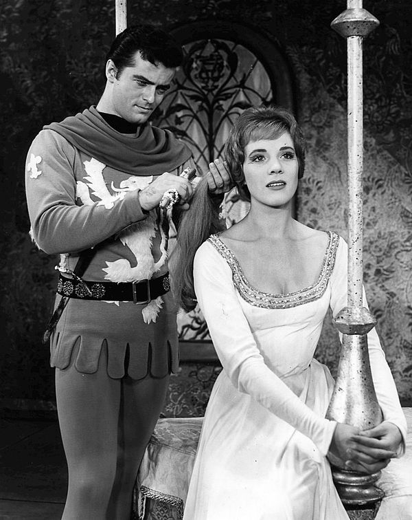 Robert Goulet and Julie Andrews in Camelot