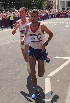 Ruggero Pertile va Abdellatif Meftah - London-2012 erkaklar marafoni.jpg