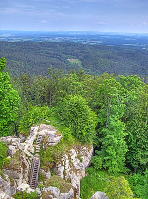 Weißenstein ruins view from the main tower