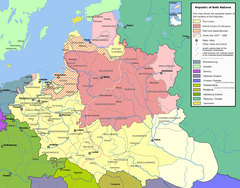 The Grand Duchy of Lithuania within the Polish-Lithuanian Commonwealth c. 1635 Rzeczpospolita voivodships.png