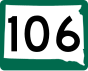 Highway 106 marker