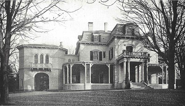 The golf and tennis house (c. 1931), originally the residence of J. Butler Wright