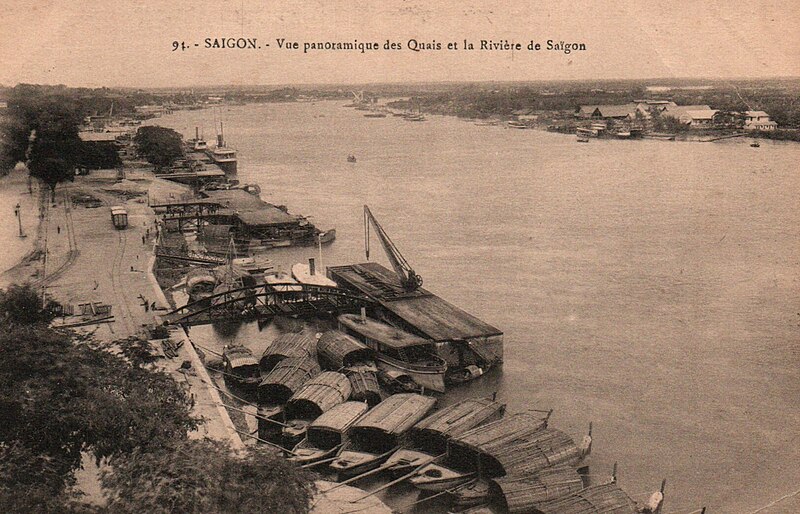 File:Saïgon - Vue panoramique des Quais et la Rivière de Saïgon.jpg