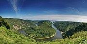 Panoramic View of Saarschleife seen from Cloef