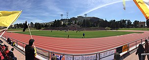 SF City in 2015 US Open Cup action against Cal FC at Kezar Stadium San Francisco City FC vs Cal FC Apr 25 2015.JPG