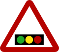 Saudi Arabia - Road Sign - Traffic signals ahead (1).svg