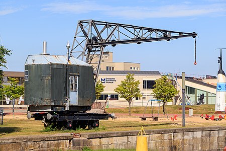 Rail crane Bremerhaven Germany