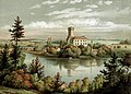 Schloss Lagow um 1860, Sammlung Alexander Duncker