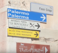 Segnaletica stradale bilingue Piana degli Albanesi.png