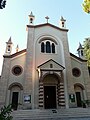 Facciata del santuario-tempio di Cristo Re, Sestri Levante, Liguria, Italia