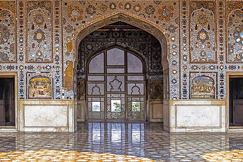 The Sheesh Mahal at Lahore Fort.