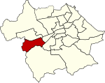 Location of Sighthill ward Sighthill ward in Edinburgh Corporation.svg