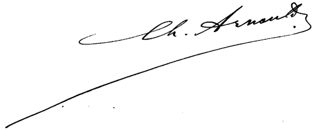 signature de Charles Arnould