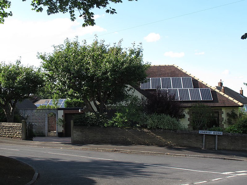 File:Solar panels, Somerset Avenue - geograph.org.uk - 4412601.jpg