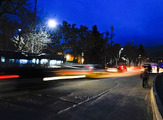 <span class="mw-page-title-main">Solar street light</span> Raised light sources which are powered by solar panels