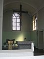 altar, cross in catholic church