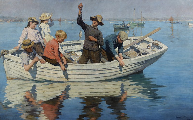 File:Stanhope Forbes - Chadding in Mount’s Bay 1902.jpg