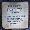 Stolperstein.Prenzlauer Berg.Hans-Otto-Straße 11.Irma Guter.5264.jpg