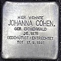 Stolperstein für Johanna Cohen