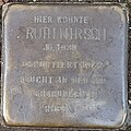 wikimedia_commons=File:Stolpersteine Würselen Elchenrather Straße 43 Ruth Hirsch - Detail.jpg