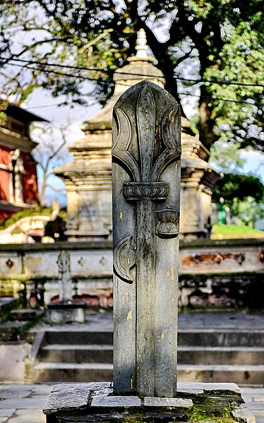 File:Stone Trishul Mrigasthali Pashupatinath Kathmandu Nepal Rajesh Dhungana 2.jpg