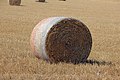 Deutsch: Strohballen auf einem abgedroschenen Feld bei Gaaden