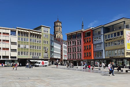 Stuttgart Marktplatz nach Umgestaltung