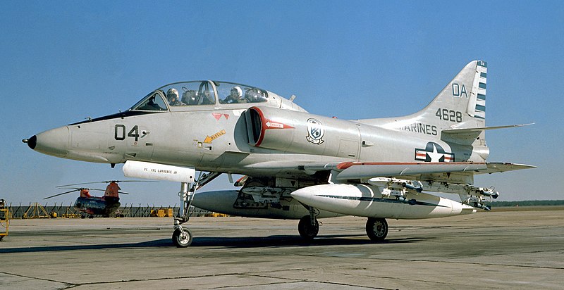 File:TA-4F Skyhawk from H&MS-32 at MCAS Cherry Point on 1 December 1978 (cropped).jpg