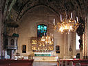 Interiör med altarskåp