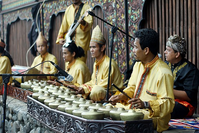 Talempong, traditional music instrument of Minangkabau people from West Sumatra