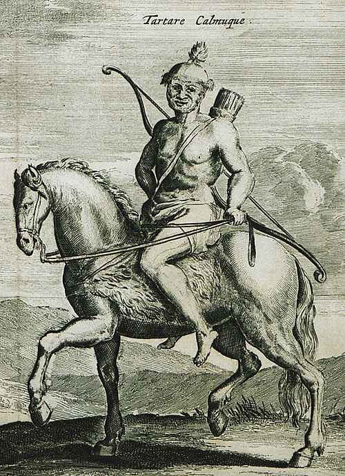 Kalmyk depicted by Struys Jan Janszoon (1681)