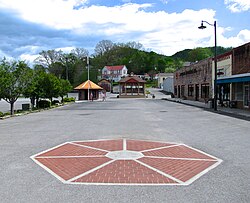 Praça da cidade de Tellico Plains