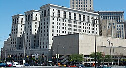 Terminal Tower with Renaissance Cleveland Hotel - Cleveland Ohio (24912332650)-cropped.jpg