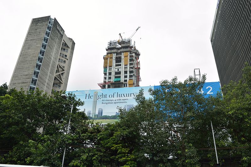 File:The 42 - Residential Building under Construction - 42B Chowringhee Road - Kolkata 2015-08-16 3457.JPG