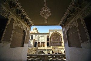The Abbasi House is a large traditional historical house located in Kashan, Isfahan Province, Iran. خانه عباسیان (عباسی ها) در کاشان- ایران 11.jpg