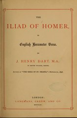 The Iliad of Homer in English Hexameter Verse