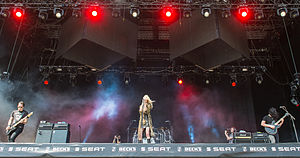 The Pretty Reckless performing in Rock im Park in 2014