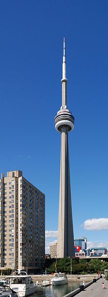 File:Toronto - ON - CN Tower from Harbor.jpg