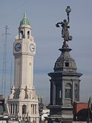 Torre Palacio Legislativo CABA y Cúpula Palacio La Prensa 01.jpg