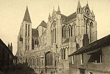 The Cathedral in 1905, before completion of the spires