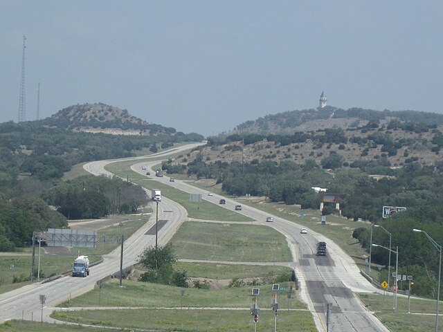 US 281 between San Antonio and Johnson City, Texas