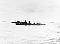 Ralph Talbot escorting Guadalcanal invasion convoy, early August, 1942.