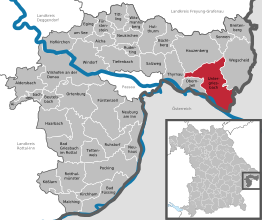 Kaart van Untergriesbach