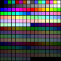 256 VGA color gradient