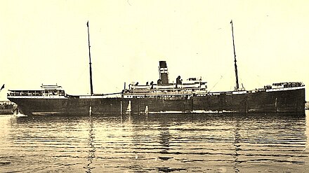 A  1915 picture of the Valbanera lost in the hurricane