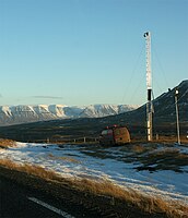 Station météo islandaise à Vatnsskarð.